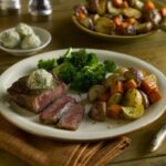 Kootenay Bison Striploin with Coffee Soil & Forest Fire Butter