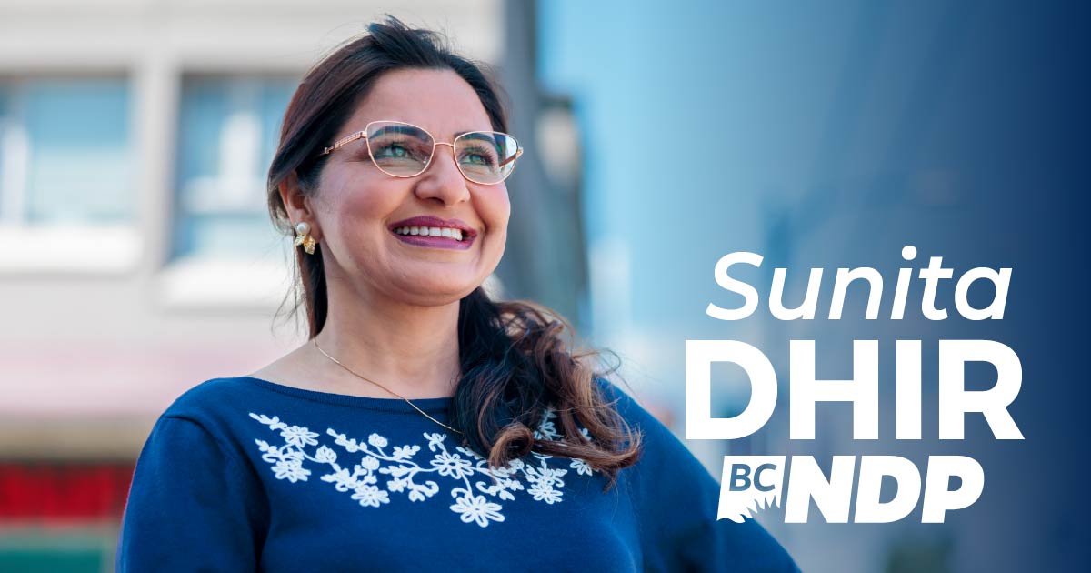 Sunita Dhir Elected MLA for Vancouver-Langara