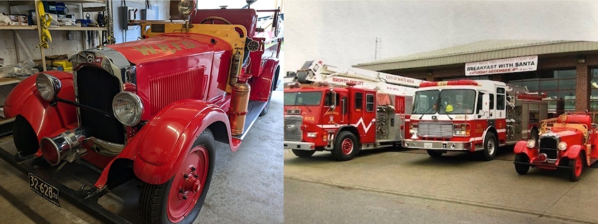 White Rock’s Vintage Fire Truck Gets New Glass Showcase