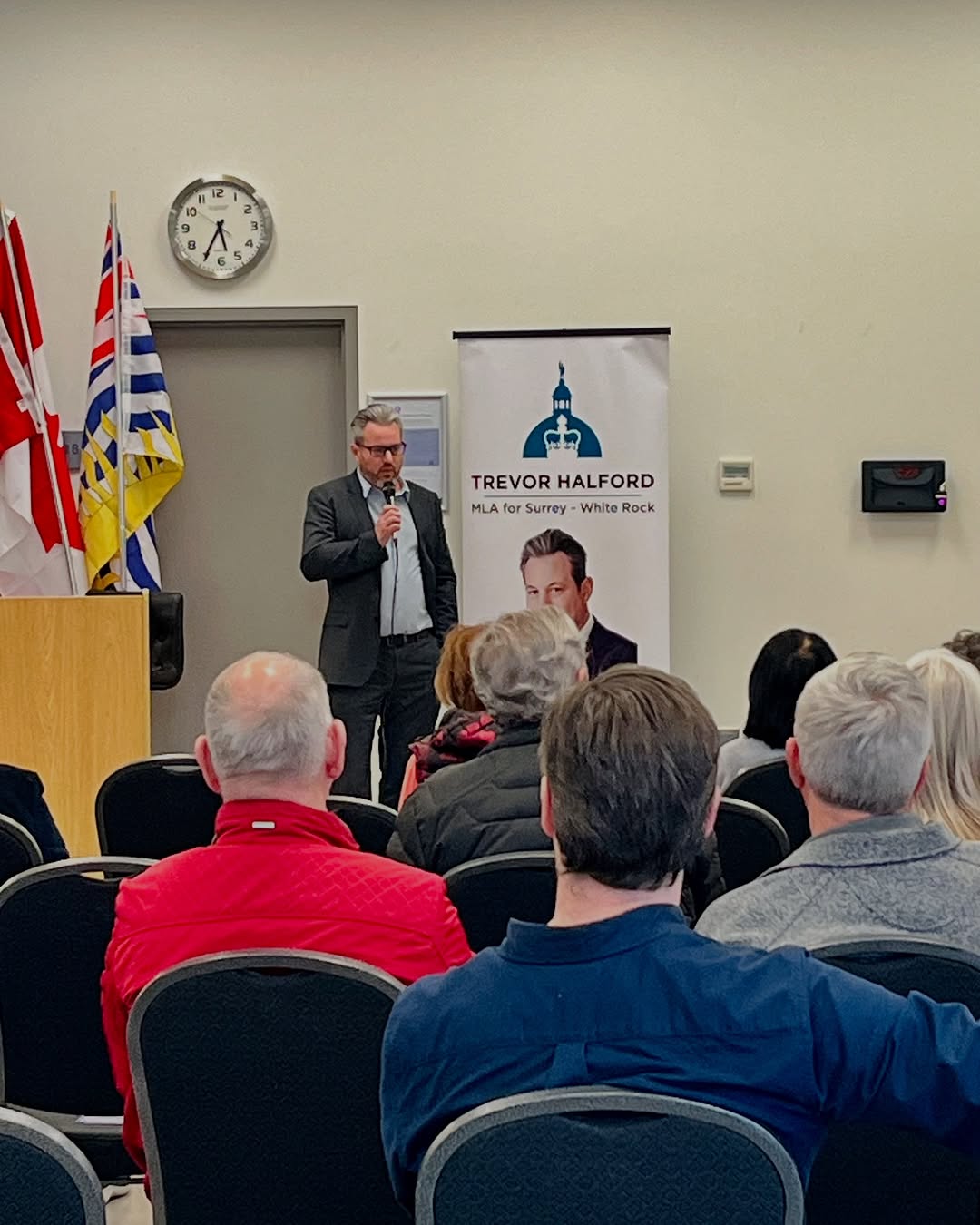 Surrey-White Rock MLA Trevor Halford, re-elected in 2024, remains a strong advocate for local issues as Opposition Critic for Environment and Parks.