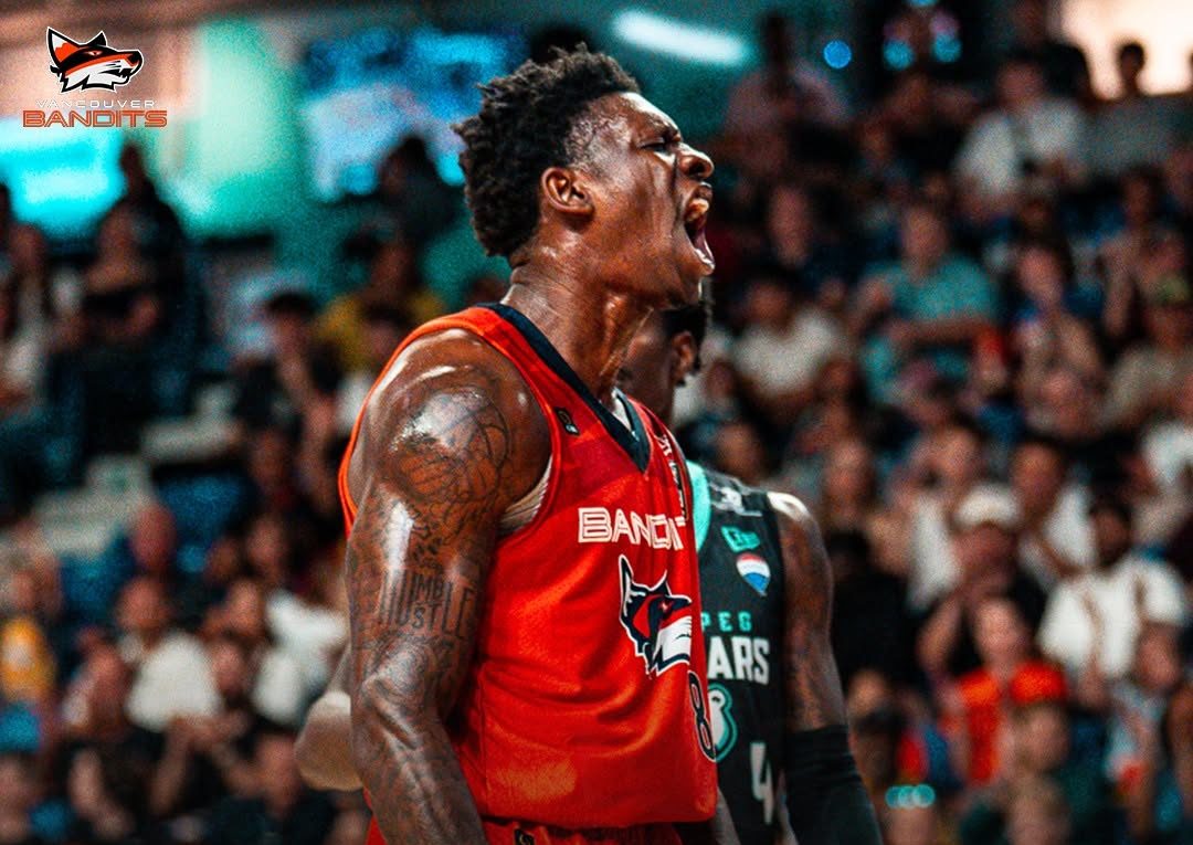 Vancouver Bandits crush Winnipeg Sea Bears 106–74 before a sold-out Langley crowd, eyeing top spot in the Western Conference ahead of Championship Weekend.