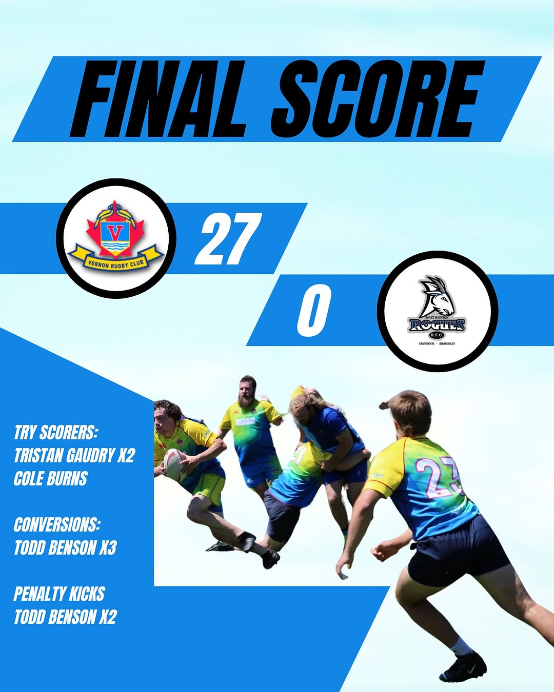 The Vernon Jackals capture their first B.C. Men's Rugby Saratoga Cup with a thrilling 20-19 win over Terrace Northmen in Salmon Arm