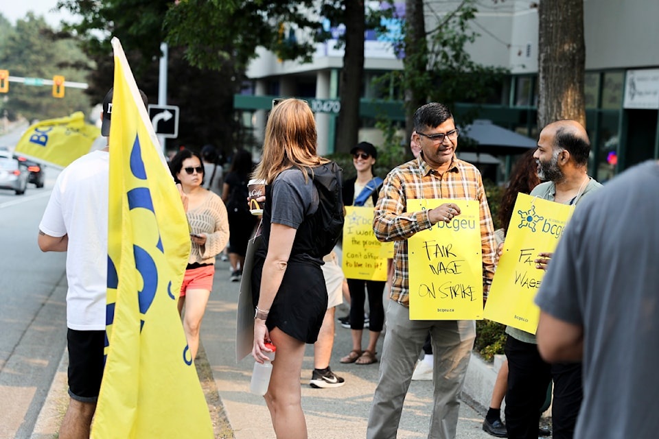 B.C. public service strike grows over wage dispute