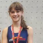 Maple Ridge teen Avery MacDonald set three new Canadian speed climbing records at the Youth World Championships in Helsinki, Finland.