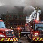 Fire Erupts at Abandoned Maple Ridge Mill