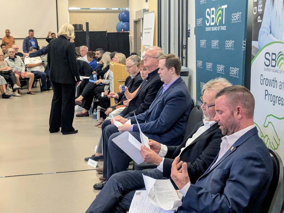 Candidates review their notes