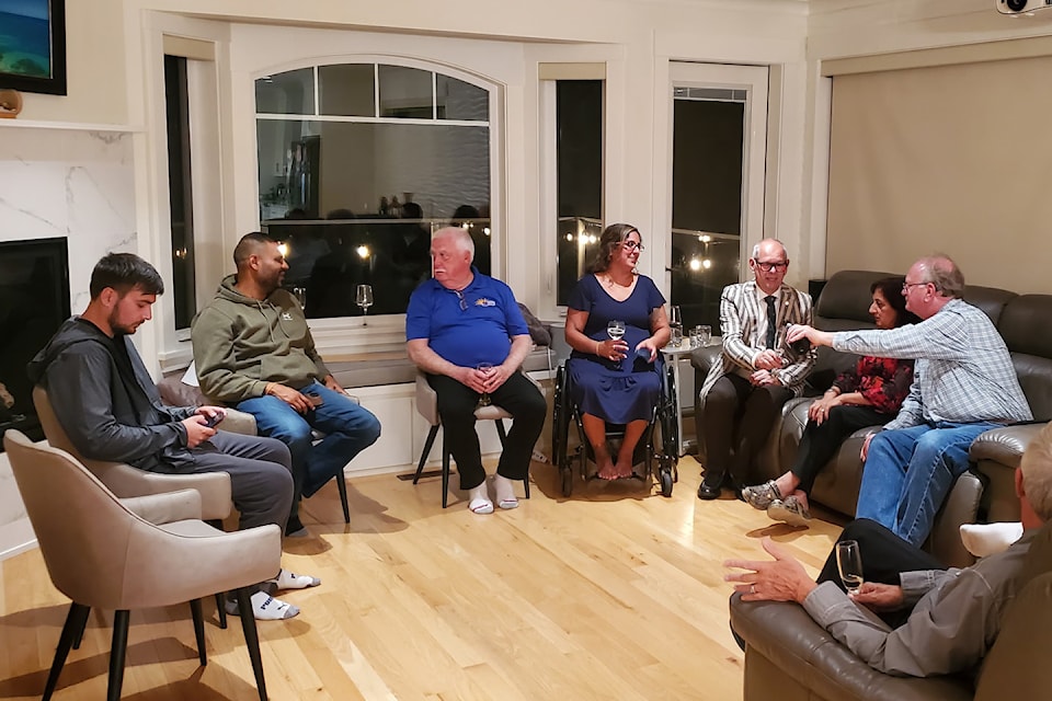 White Rock council candidate Susan Bains hosted an election night gathering with fellow candidate Anthony Manning and supporters.