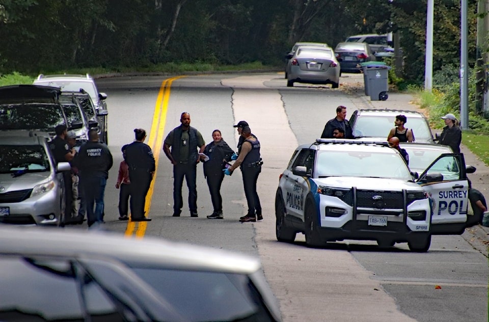 Heavy Police Presence in Surrey Newton During Search