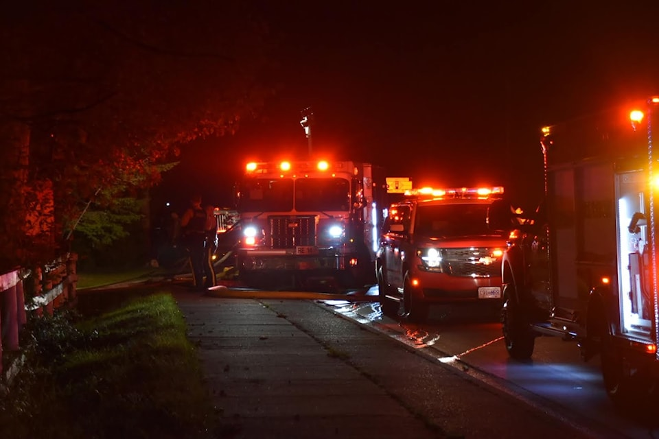 Surrey Fire Service crews
