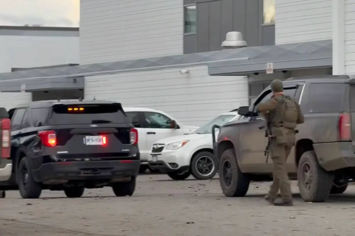 Police on the scene of NorKam Secondary School