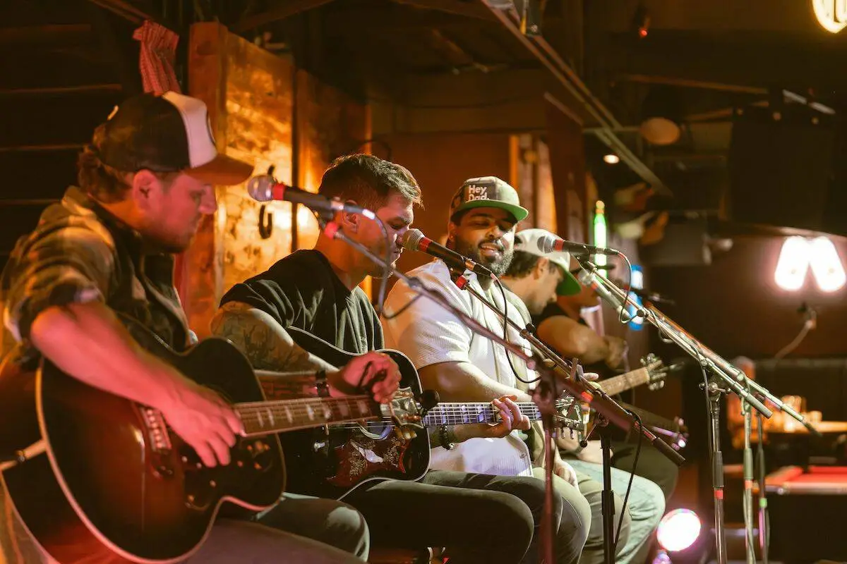 Musicians at the Barn Burner fundraiser