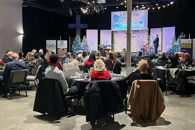 People attend the Chamber’s