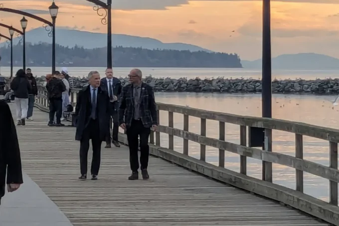 Prime Minister Mark Carney and South Surrey-White Rock MP Ernie Klassen