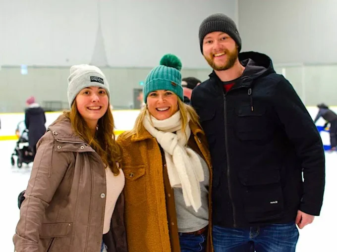 People at a Skate Before Christmas fundraiser