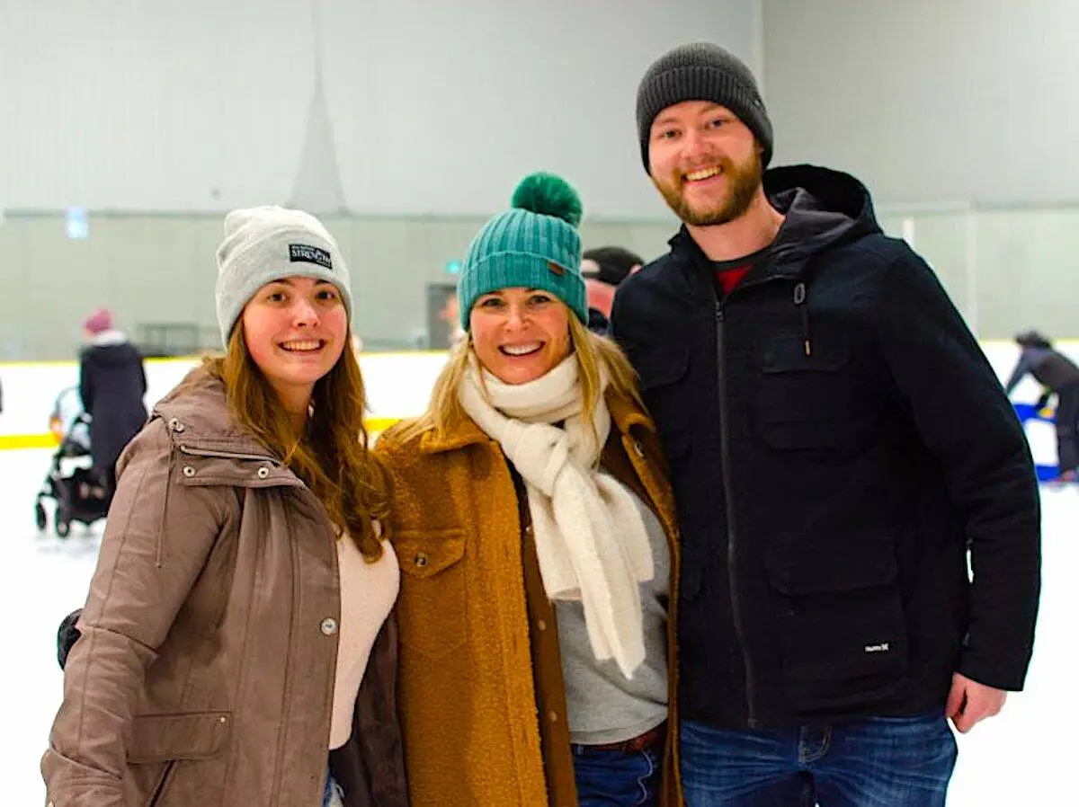 People at a Skate Before Christmas fundraiser