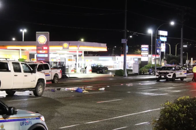 A pedestrian died in Chilliwack after being hit by a truck on Vedder Road
