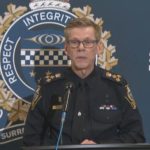 Surrey Police Service Chief Constable Norm Lipinski speaks at a press conference amid rising shootings, extortion cases, and a Surrey petition calling for his resignation, Surrey Speak news.