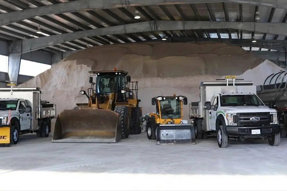 Surrey Speak – City of Surrey snow-clearing fleet and road salt storage facility ahead of the 2025–2026 winter season, prepared for increased snowfall and colder La Niña conditions.