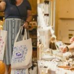 Shoppers browsing handmade goods and craft items at a local makers market, reflecting Surrey Speak’s coverage of the new Local Crafters Market opening in Surrey.