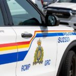 Surrey RCMP marked police SUV used during enforcement related to the seizure of unstamped cigarettes worth $7.65 million.