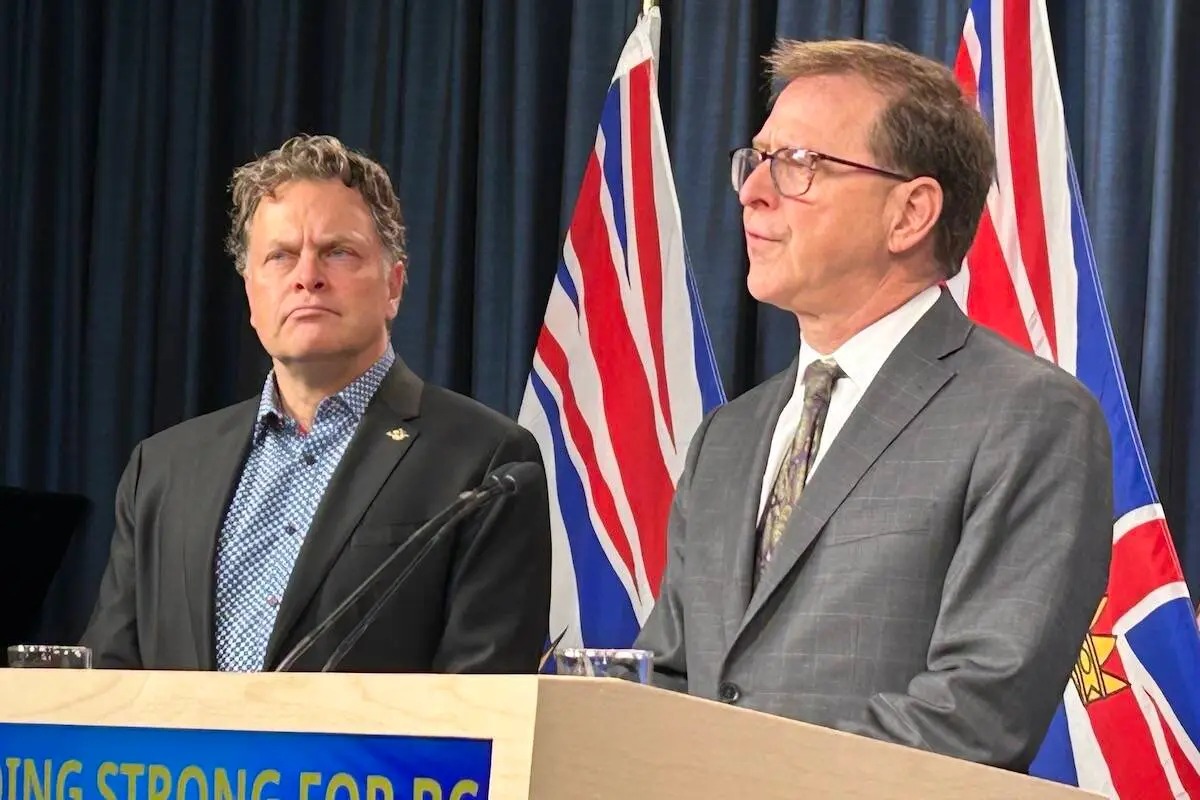 Energy and Climate Solutions Minister and MLA Jeremy Valeriote discussing CleanBC review recommendations on accelerating B.C.’s clean-energy transition.