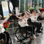 Wheelchair dance performers leading an interactive session during Surrey’s International Day of Persons with Disabilities event at Surrey City Hall.