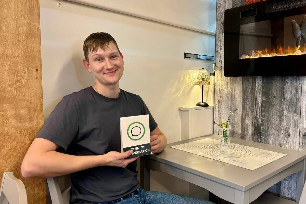 Cody Patterson, a barista at Peckish Cafe