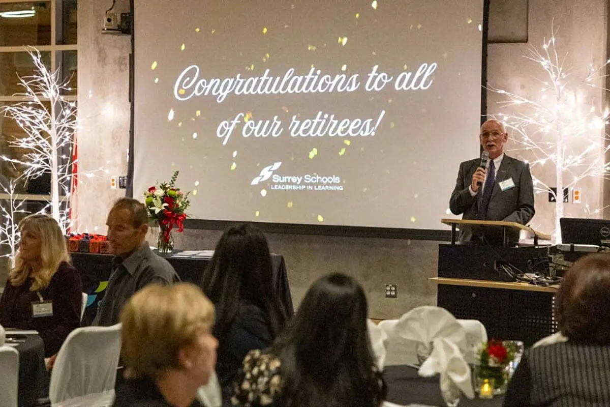 Gary Tymoschuk giving a speech