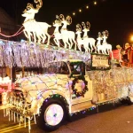 Santa rolls through Cloverdale