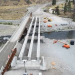 The new permanent bridge on Highway