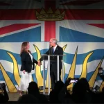 Conservative Party of B.C. Leader John Rustad welcomes his wife