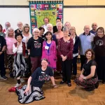 Members of Surrey International Folk Dancing Society