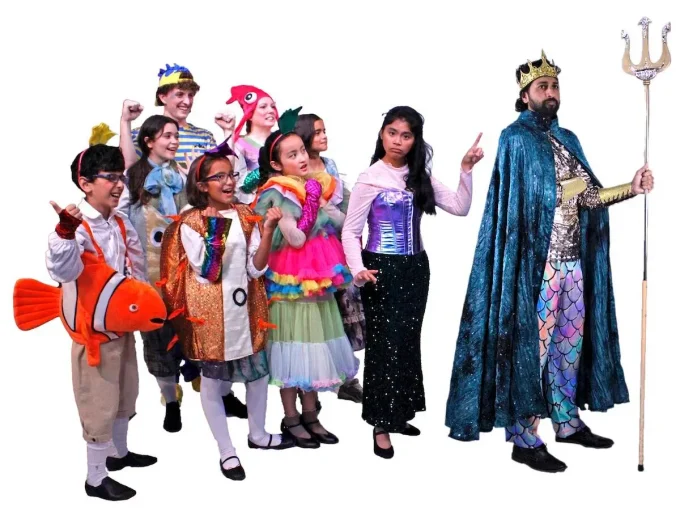 Some of the actors in “The Little Mermaid,