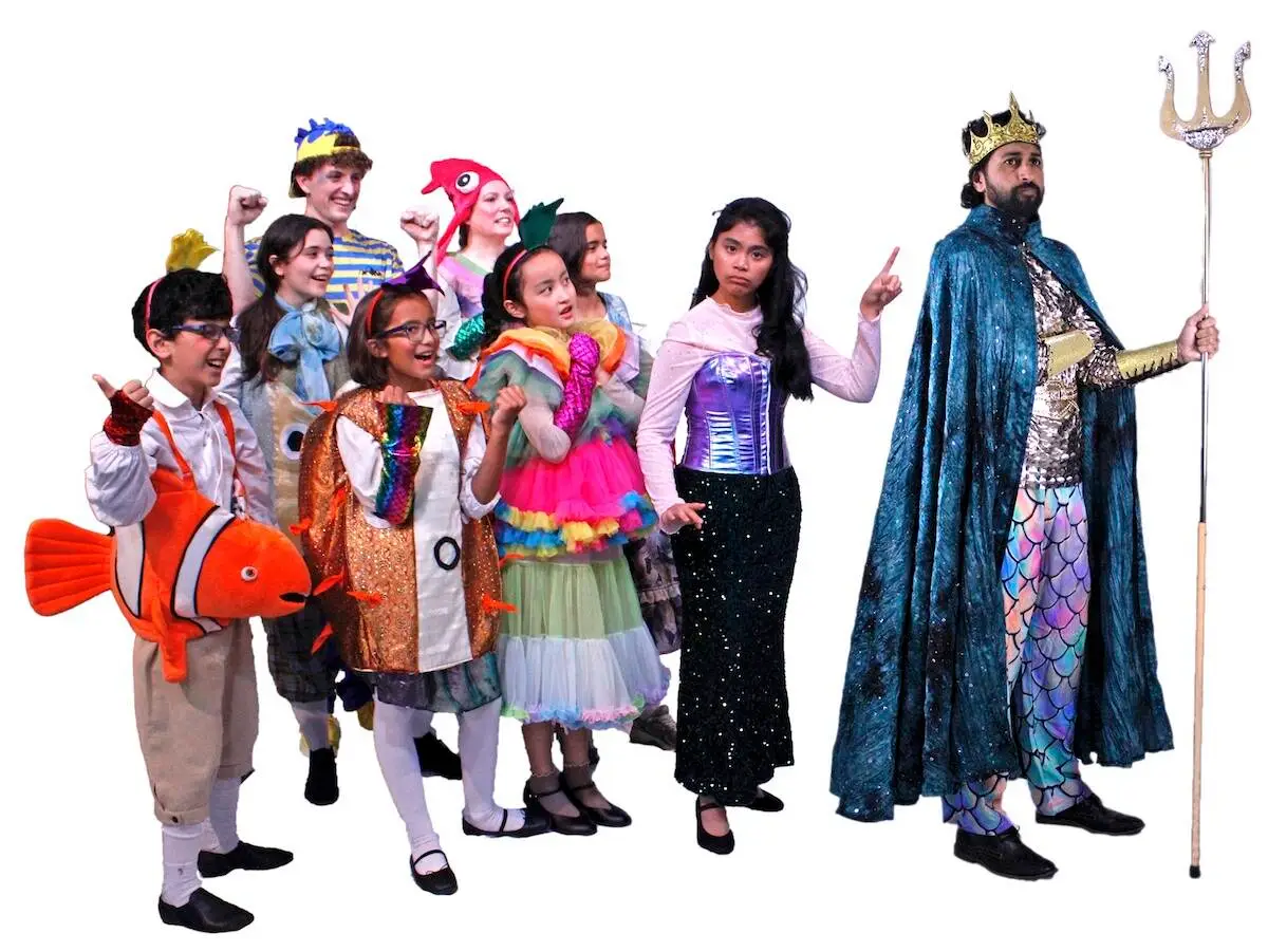 Some of the actors in “The Little Mermaid,