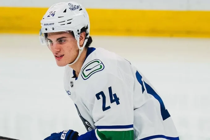 Vancouver Canucks defenceman Zeeb Buium