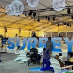 Skate shop at the temporary rink at Surrey Civic Plaza