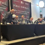 MP Parm Bains, MP Randeep Sarai, MLA Steve Kooner, MLA Bryan Tepper, Coun. Rob Stutt, Chief Const. Norm Lipinski and Deputy Chief Cons