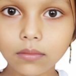 Portrait of young girl Shomima looking at the camera, whose refugee family launched a fundraiser after she was killed by a van in Surrey.