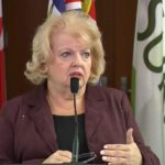 Surrey Mayor speaking during a public statement on the ongoing extortion crisis affecting local businesses and residents