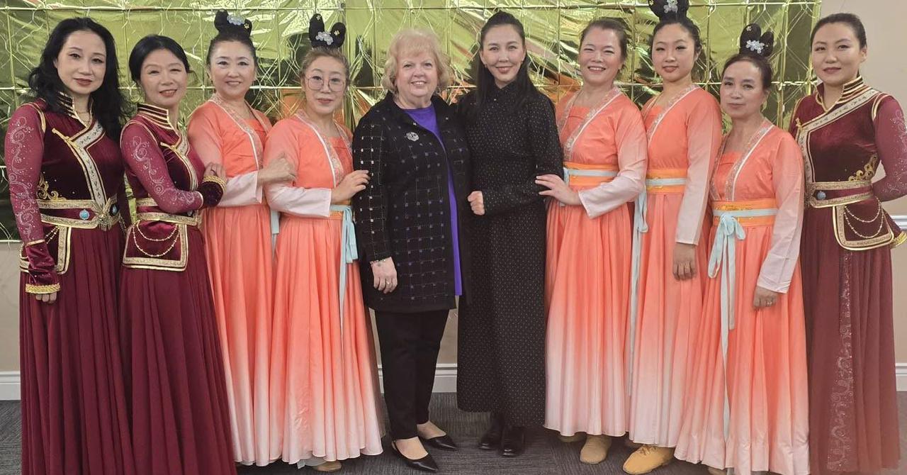 Mayor Brenda Locke with community members at Surrey’s Rotary Multicultural Gala celebrating culture and youth initiatives