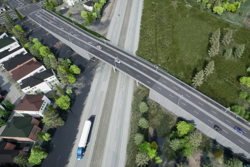 surrey highway 99-20 avenue overpass design