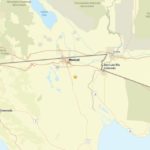 Map showing the epicentre of a 2.7 magnitude earthquake near Delta, B.C., close to the U.S.–Mexico border