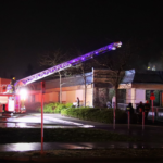 Surrey firefighters battle an overnight fire at Woodland Park Elementary School