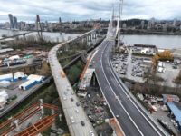 Notice announcing full closure of Pattullo Bridge and stáləw̓asem Bridge starting February 6