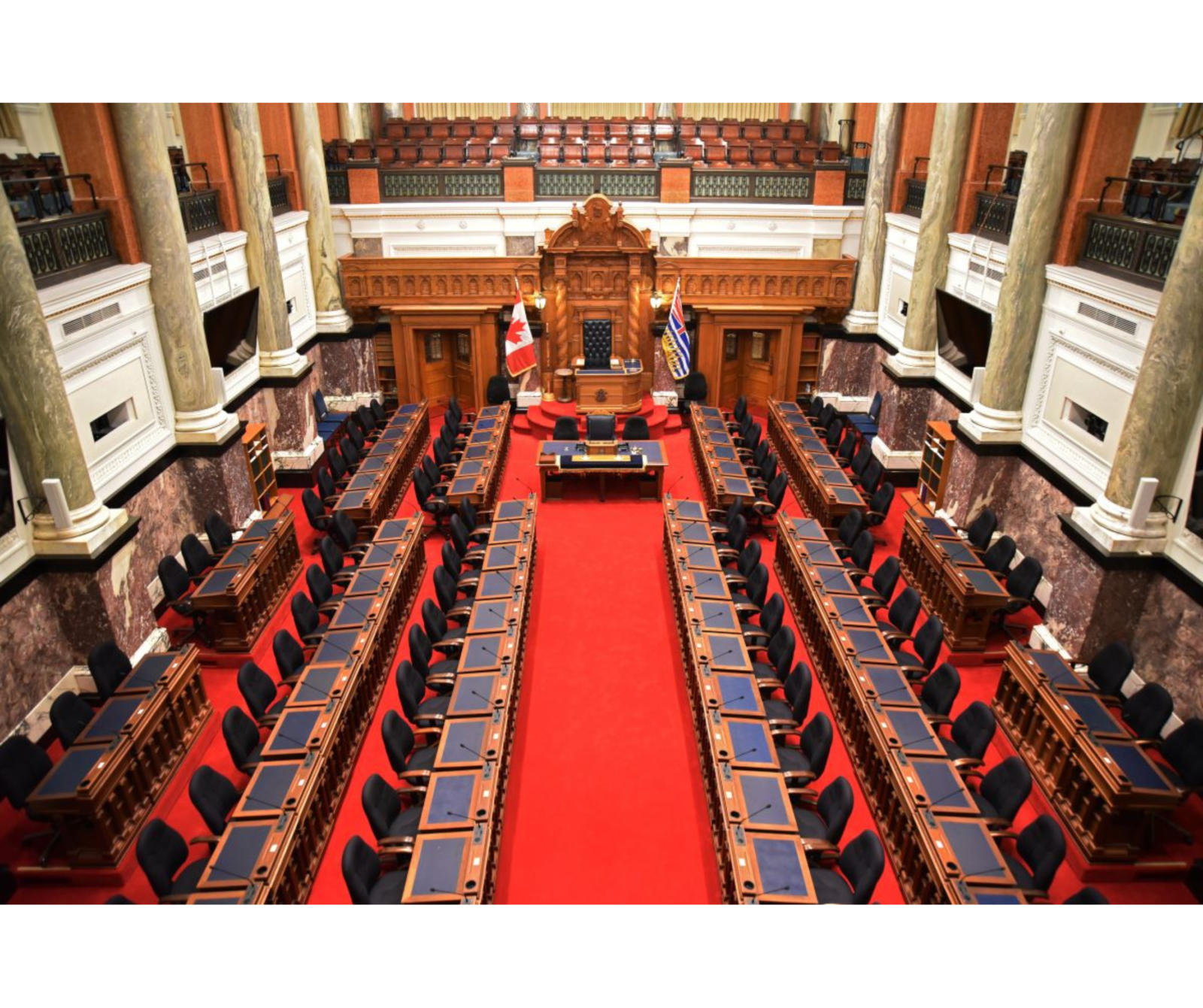 B.C. Legislature chamber,