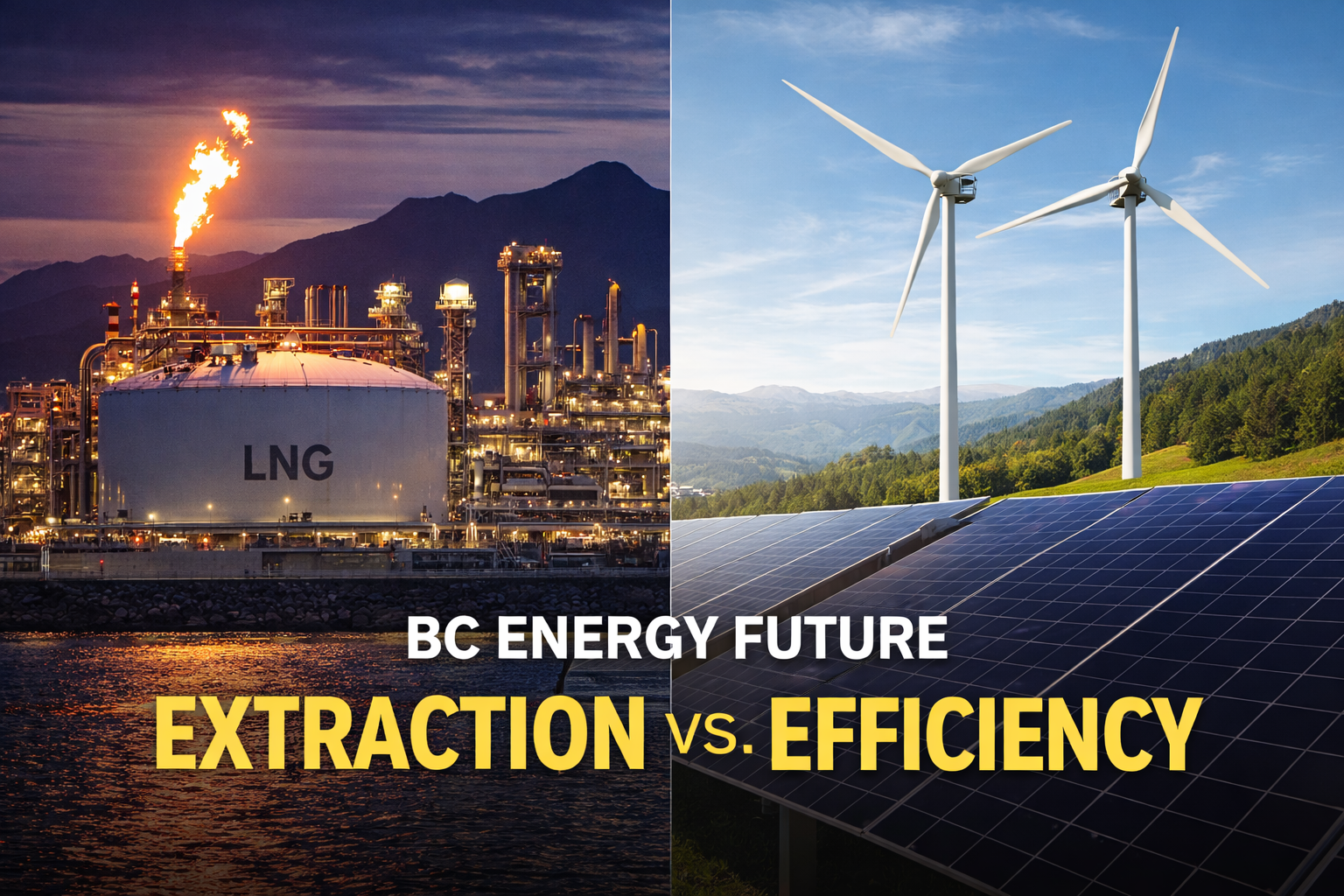 Industry leaders argue over B.C.’s energy path — from expanding LNG and traditional extraction to prioritizing electrification and smarter efficiency measures.