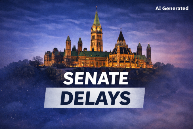 B.C. Premier David Eby criticizes the Senate for delaying a federal immigration bill tied to tackling extortion and organized crime.