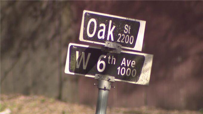 Vancouver police scene after hit-and-run where a senior pedestrian was seriously injured