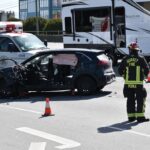 Emergency crews responding to serious collision between truck and car in Surrey