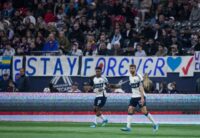 Vancouver Whitecaps fans at BC Place stadium showing support during match
